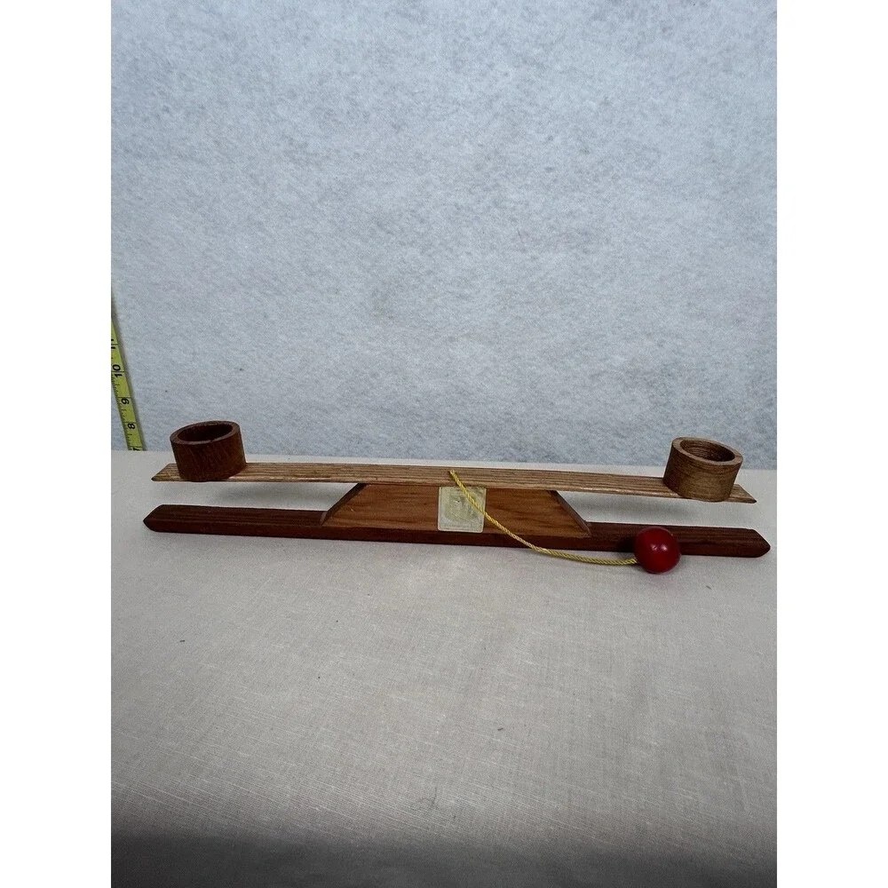 VTG Community Cornerstone Made in USA 1950-60 wood ball & cup  early childs game